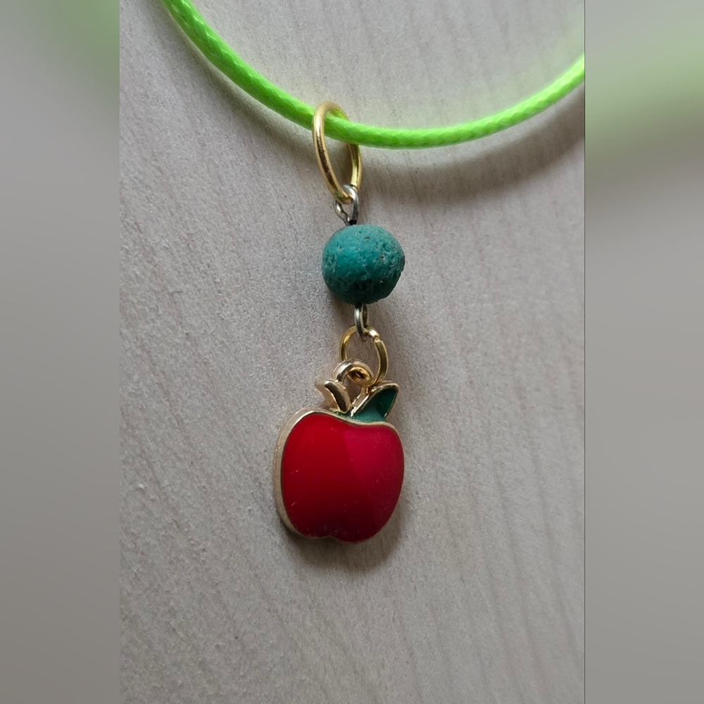 Red Apple Pendant Aromatherapy Necklace